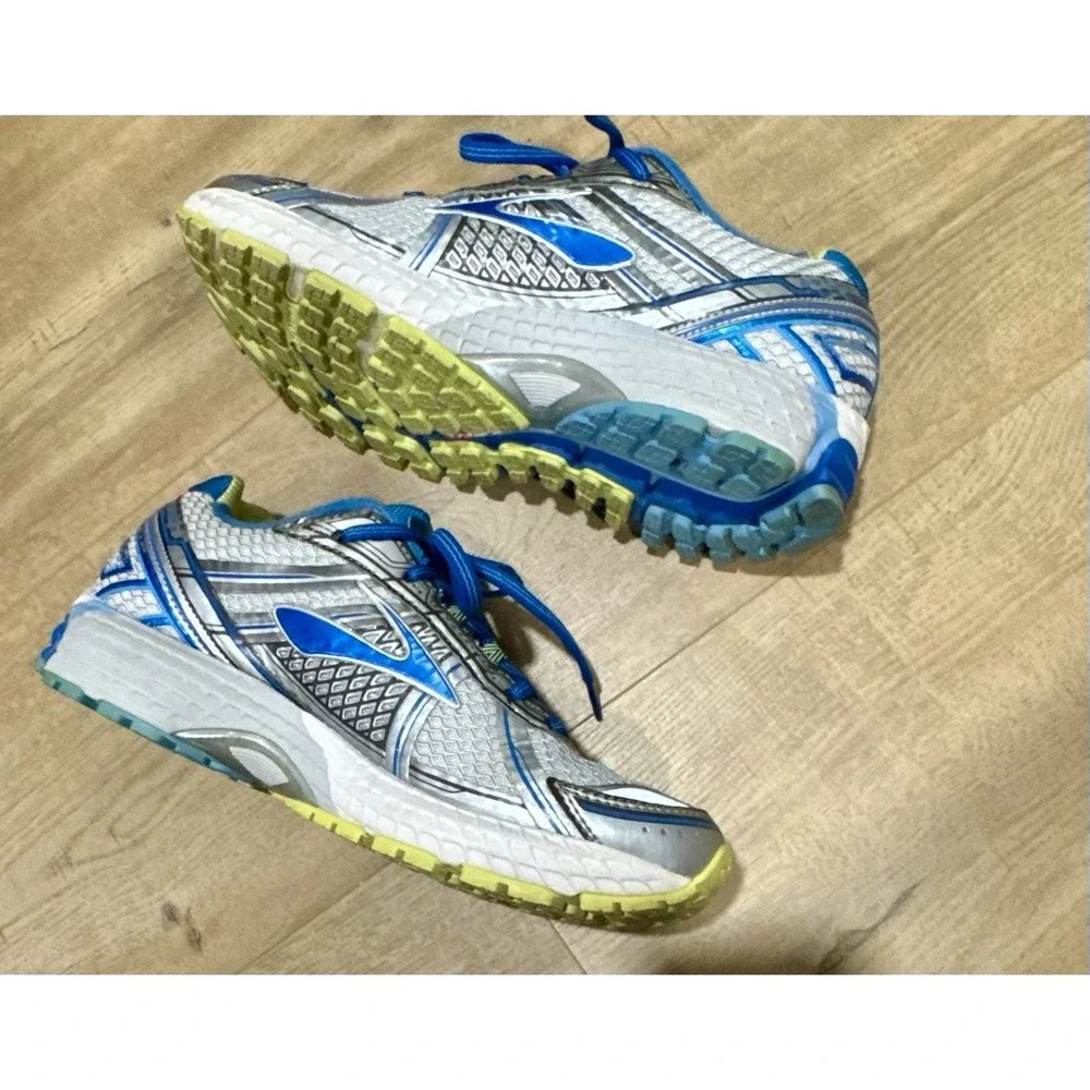 Brooks Adrenaline GTS 15 Running Shoes Blue Silver 1201741B179 Women's Size 8 B